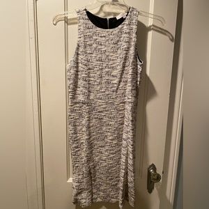 Black and white tweed style dress